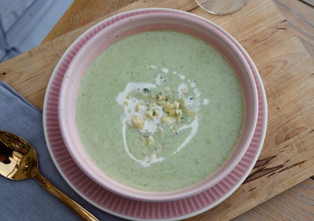 Stilton and Broccoli Soup recipe from Lucy Loves Food Blog