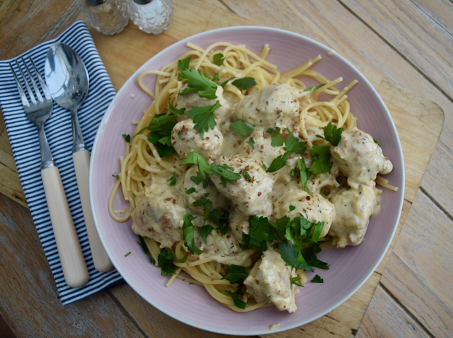 Cajun Chicken Meatballs recipe from Lucy Loves Food Blog