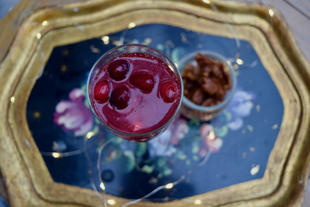 Poinsettia Cocktail recipe from Lucy Loves Food Blog