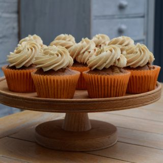 Banana Cupcakes with Peanut Butter Icing from Lucy Loves Food Blog
