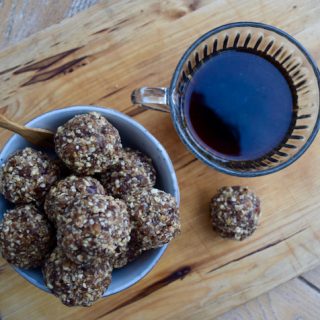 Apple Crumble Energy Balls recipe from Lucy Loves Food Blog