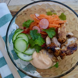 Citrus Chicken Rice Bowl recipe from Lucy Loves Food Blog