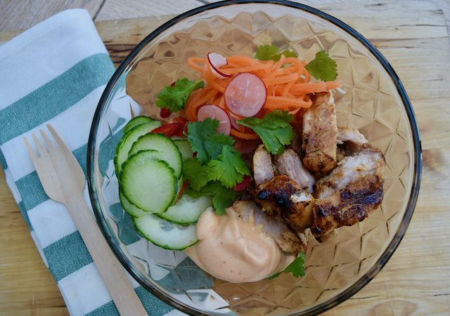 Citrus Chicken Rice Bowl recipe from Lucy Loves Food Blog